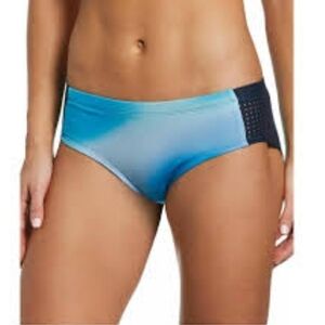 NIKE blue hipster swim bottoms L